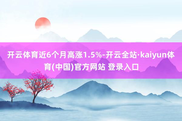 开云体育近6个月高涨1.5%-开云全站·kaiyun体育(中国)官方网站 登录入口